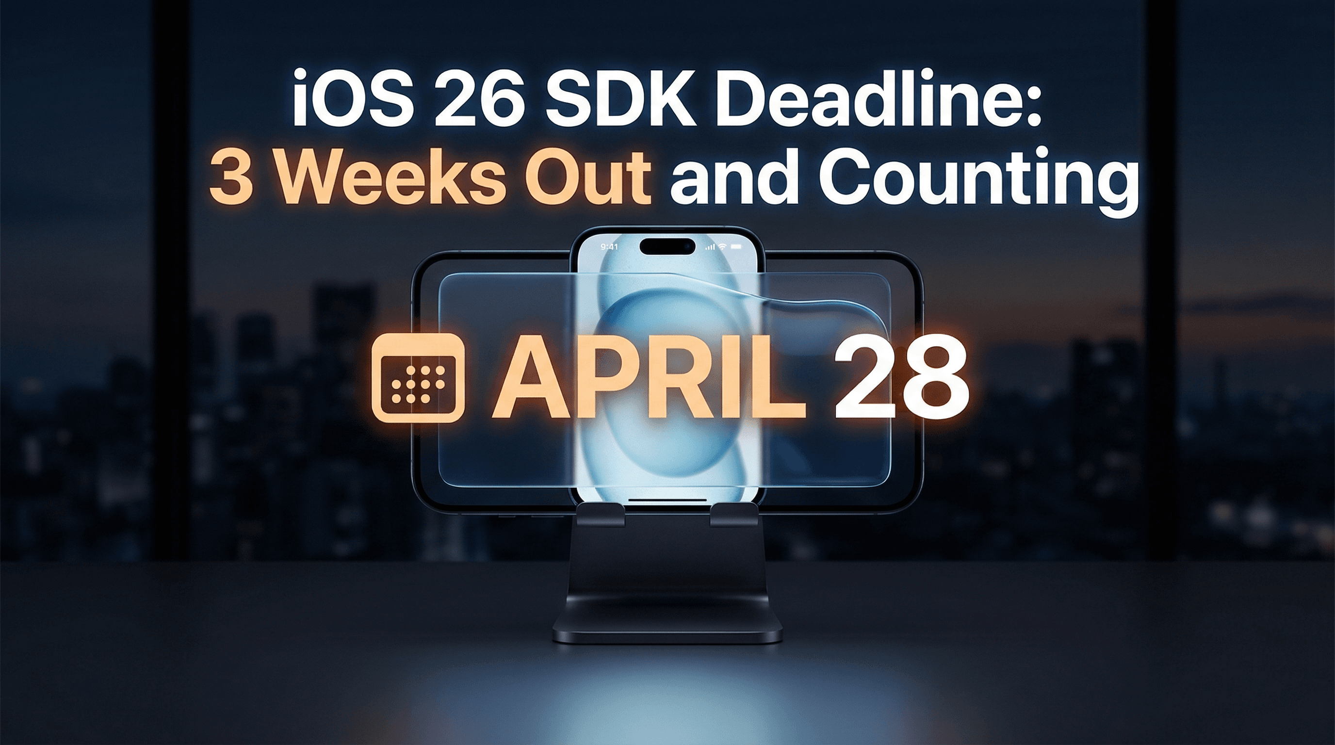 iOS 26 SDK Deadline: 3 Weeks Out and Counting